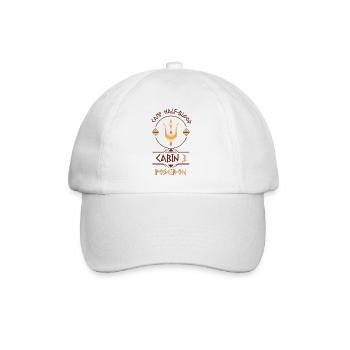 Cabin #3 in Camp Half Blood, Child of Poseidon - Baseball Cap - white/white - Front