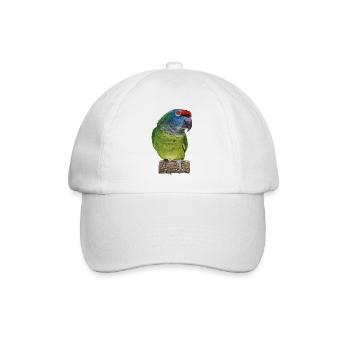The red-backed amazon - Baseball Cap - white/white - Front