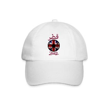 Qatar world cup England national football 2022 - Baseball Cap - white/white - Front