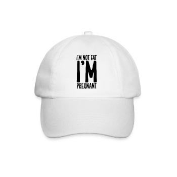 I'm Not Fat I'm Pregnant 2 - Baseball Cap - white/white - Front