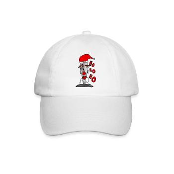 ho ho ho - Baseballkappe - Weiß/Weiß - Vorne