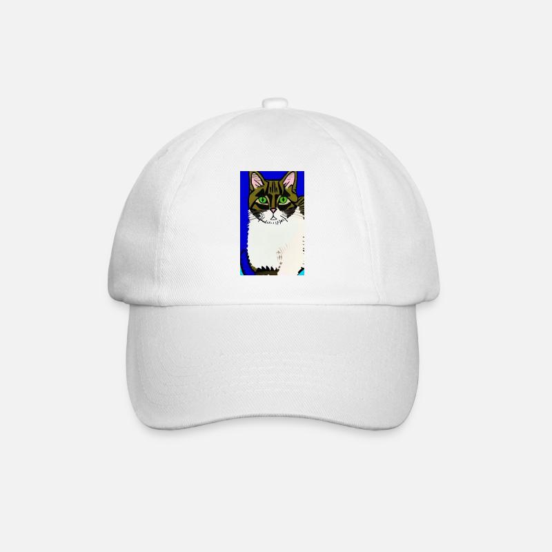 Cat AI Generated Art - Baseballkappe - Weiß/Weiß