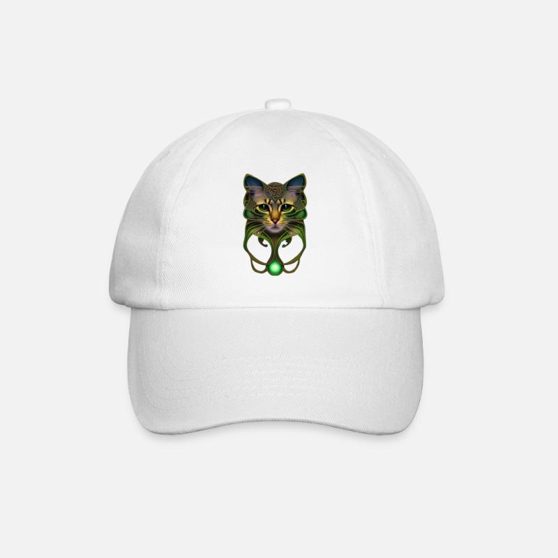 Beau chat de l’île - Casquette classique - blanc/blanc