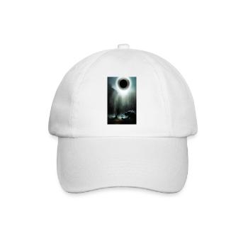 Creepy Horror Comic Alien on a strange planet land - Baseball Cap - white/white - Front