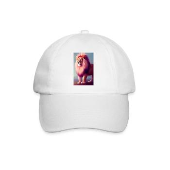 Dessin animé d’une lionne queer - Casquette classique - blanc/blanc - Devant