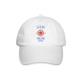 LEEDS Angleterre - Casquette classique - blanc/blanc - Devant