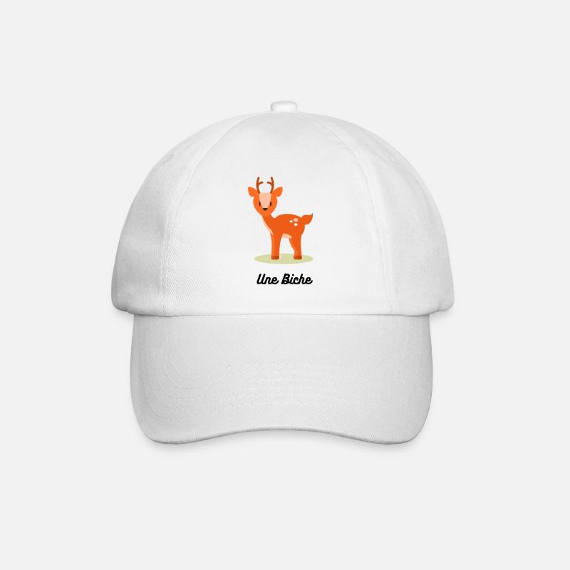 Une Biche - Casquette classique - blanc/blanc