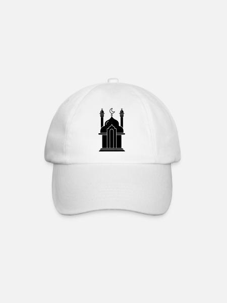Maison de prière religieuse de la mosquée 000 - Casquette classique - blanc/blanc