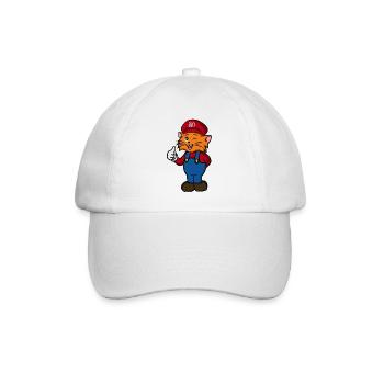 Cute cat - Baseball Cap - white/white - Front