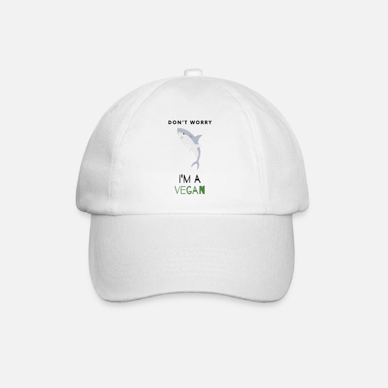 Don't worry I'm a vegan - Baseball Cap - white/white