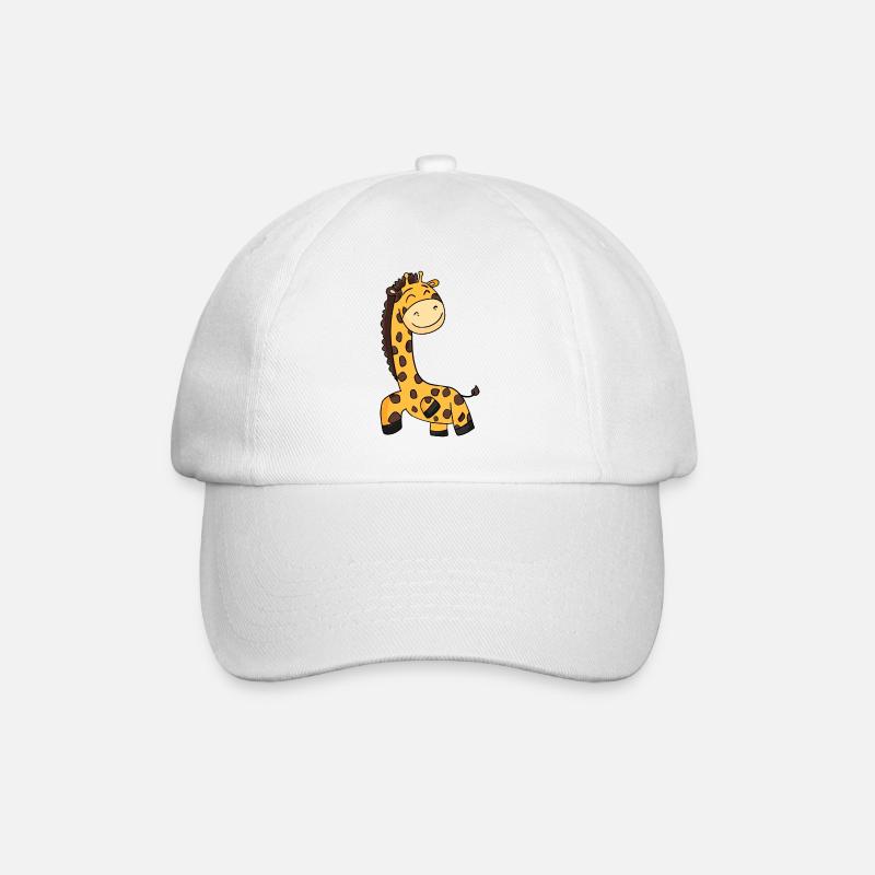 Giraffe - Baseballkappe - Weiß/Weiß