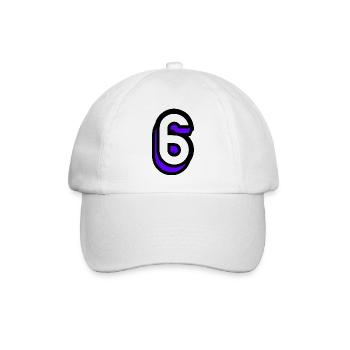 6 YEARS. 6th ANNIVERSARY. BIRTHDAY 6 YEARS. 6 - Baseball Cap - white/white - Front