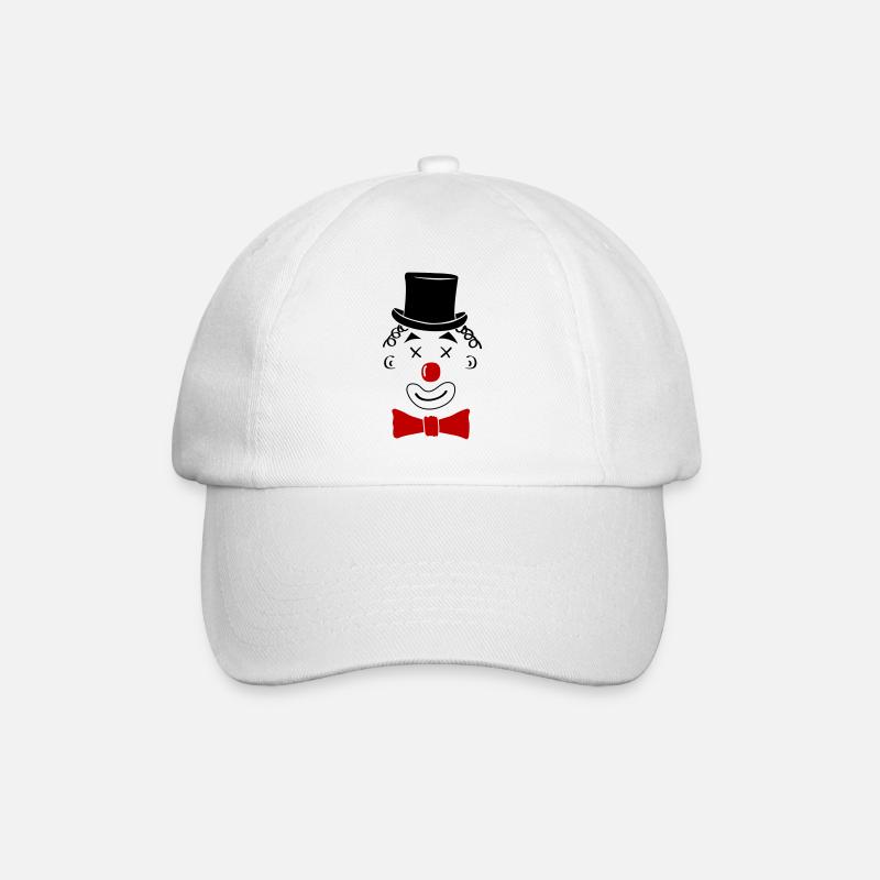 clown - Baseballkappe - Weiß/Weiß
