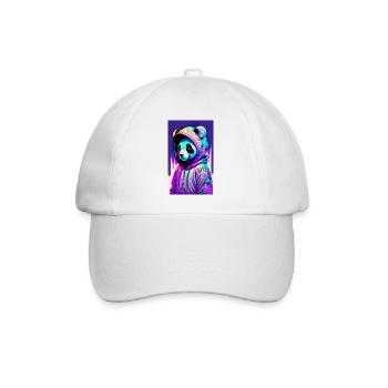 ŒUVRE Panda Gangsta - Casquette classique - blanc/blanc - Devant