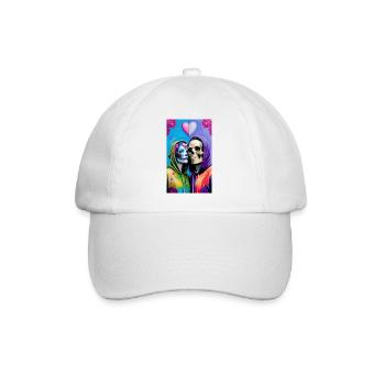 ŒUVRE Love Skull - Casquette classique - blanc/blanc - Devant