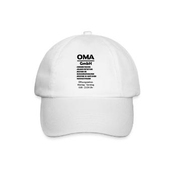 oma gmbh - Baseballkappe - Weiß/Weiß - Vorne