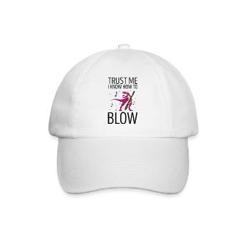 Fagottrohr für Fagottist und Fagottorchester - Baseballkappe - Weiß/Weiß - Vorne
