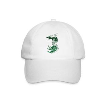 Renard Fantastique Tribal Vert - Casquette classique - blanc/blanc - Devant