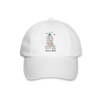 Phare sur l’île de Neuwerk, mer du Nord allemande - Casquette classique - blanc/blanc - Devant