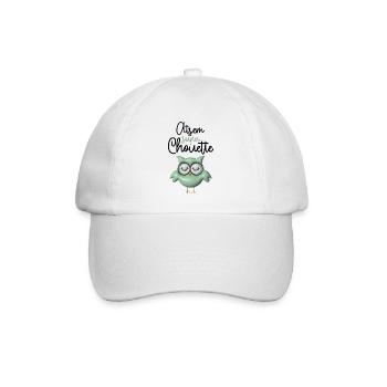 Atsem super chouette verte 3D - Casquette classique - blanc/blanc - Devant
