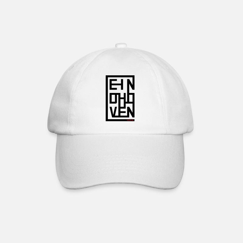 Style d’affiche EINDHOVEN – Urban City Design - Casquette classique - blanc/blanc