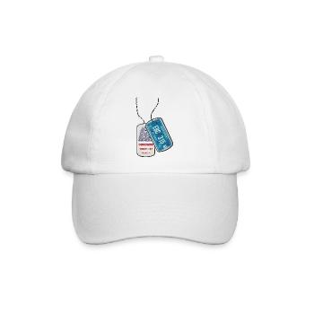 Dog tag ALABAMA fingerprint - Baseball Cap - white/white - Front