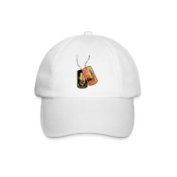 Plaque d’identité Tennessee crâne doré - Casquette classique - blanc/blanc - Devant