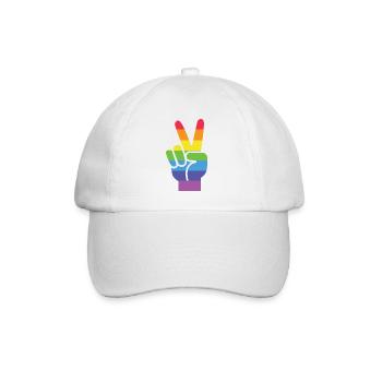 Pride Month LGBT - Victory! - Baseball Cap - white/white - Front
