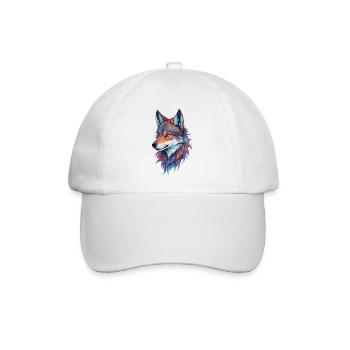 Wolf - Baseballkappe - Weiß/Weiß - Vorne