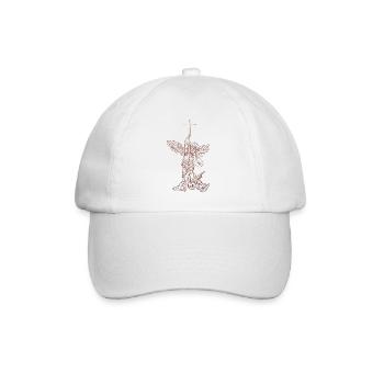 michael archangel saint christian angels saint snk - Baseball Cap - white/white - Front