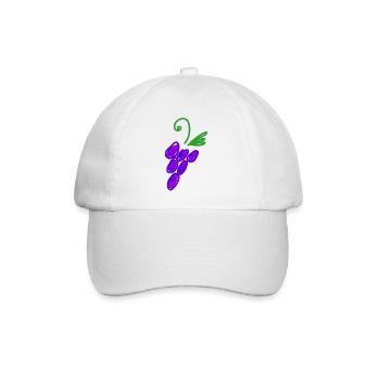 grape - Baseball Cap - white/white - Front