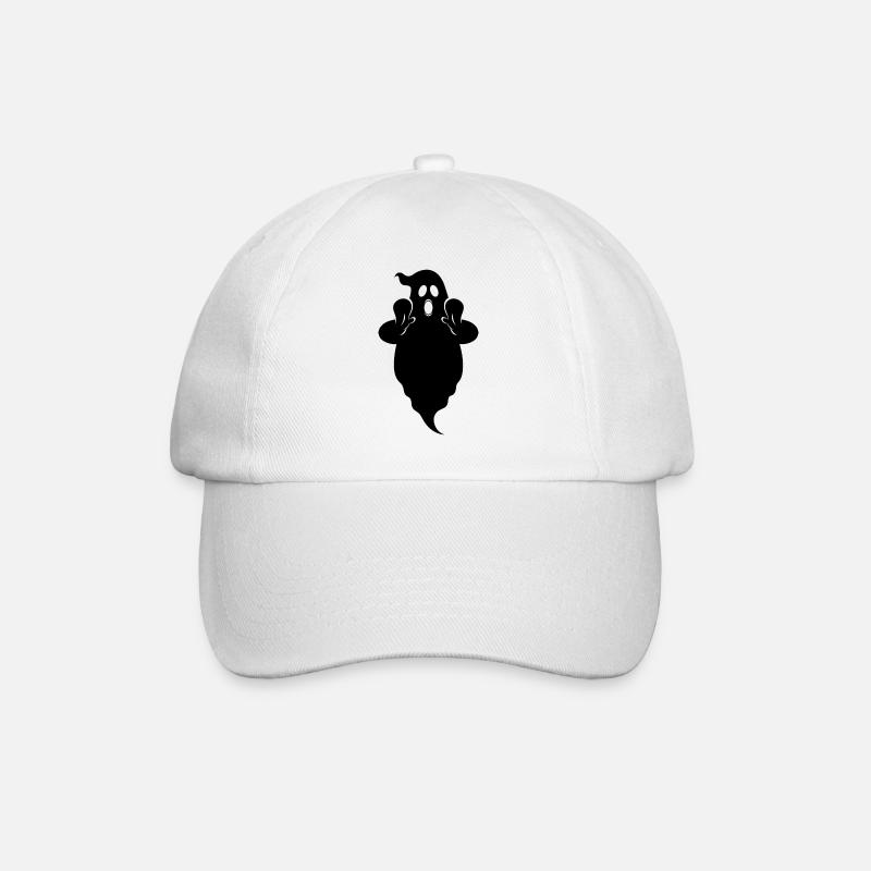 Geist Boo - Baseballkappe - Weiß/Weiß