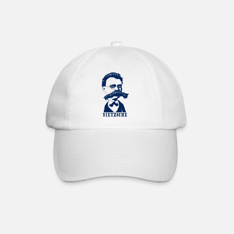 Nietzsche - Baseball Cap - white/white