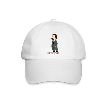 Nietzsche - Baseball Cap - white/white - Front