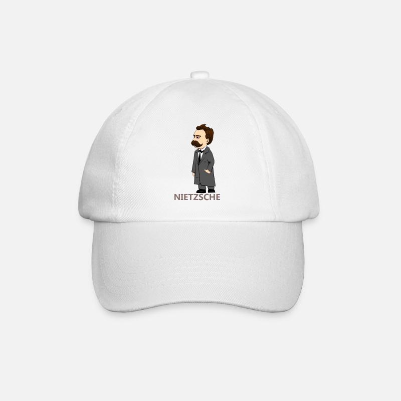 Nietzsche - Baseball Cap - white/white