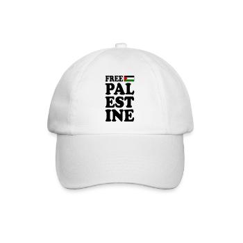 Free palestine - Casquette classique - blanc/blanc - Devant