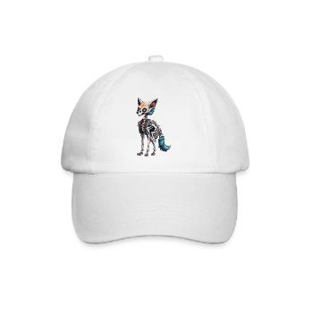 La Catrina/ Tattoo / Mexico / Animal / Dog - Baseball Cap - white/white - Front