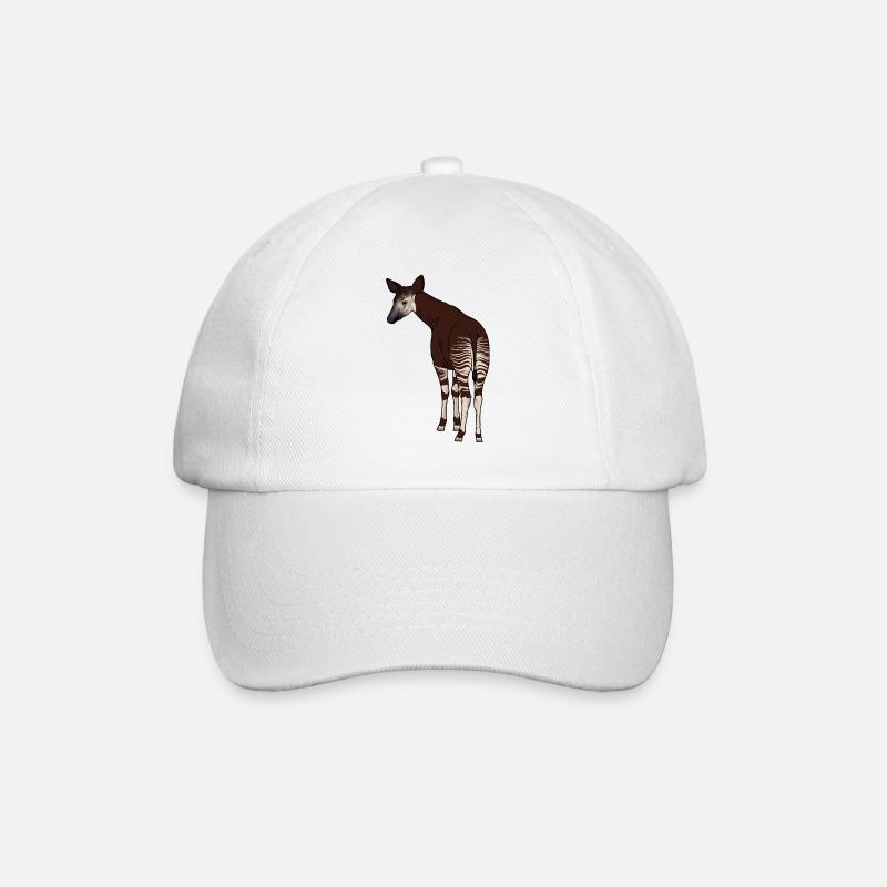 Okapi - Baseballkappe - Weiß/Weiß
