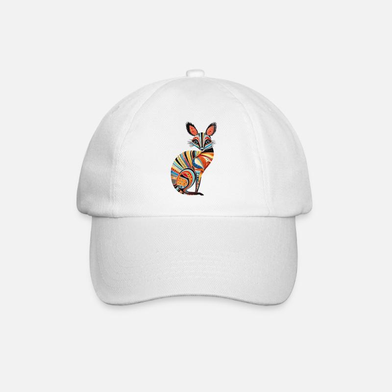 Australien - Numbat - Baseballkappe - Weiß/Weiß