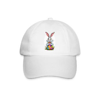 Easter Bunny / Easter / Eggs / Holidays / Easter - Baseball Cap - white/white - Front