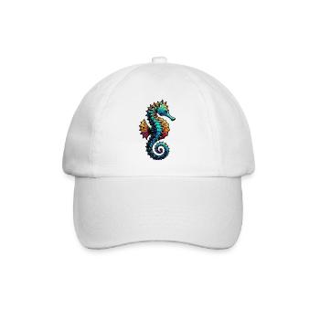 Seahorse - Baseball Cap - white/white - Front