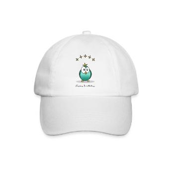 HAPPY BIRTHDAY - Casquette classique - blanc/blanc - Devant