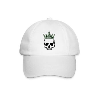 Couronne du roi du crâne - Casquette classique - blanc/blanc - Devant