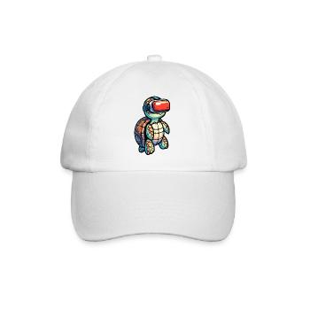 Virtual Shell: The VR Turtle - Baseball Cap - white/white - Front