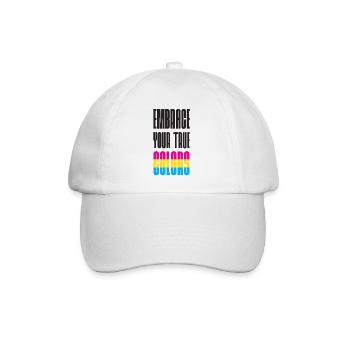 LGBT Pride Month - Embrace Your True Colors - Baseball Cap - white/white - Front