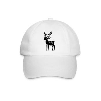 renne de noel - Casquette classique - blanc/blanc - Devant