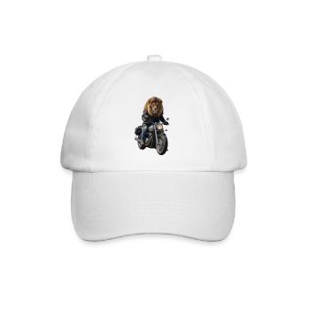 Lion motard - Casquette classique - blanc/blanc - Devant