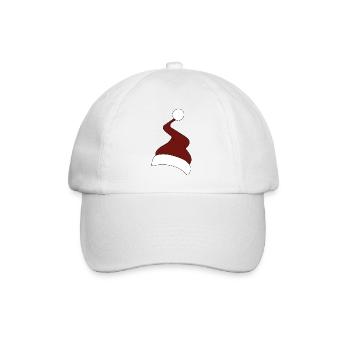 Chapeau de Noël en rouge et blanc - Casquette classique - blanc/blanc - Devant