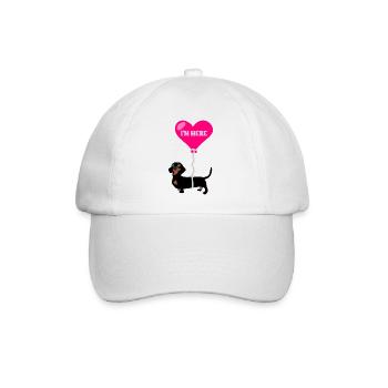 Helium Wurst Hund - Baseballkappe - Weiß/Weiß - Vorne