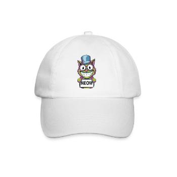 Meow Madness - Baseball Cap - white/white - Front